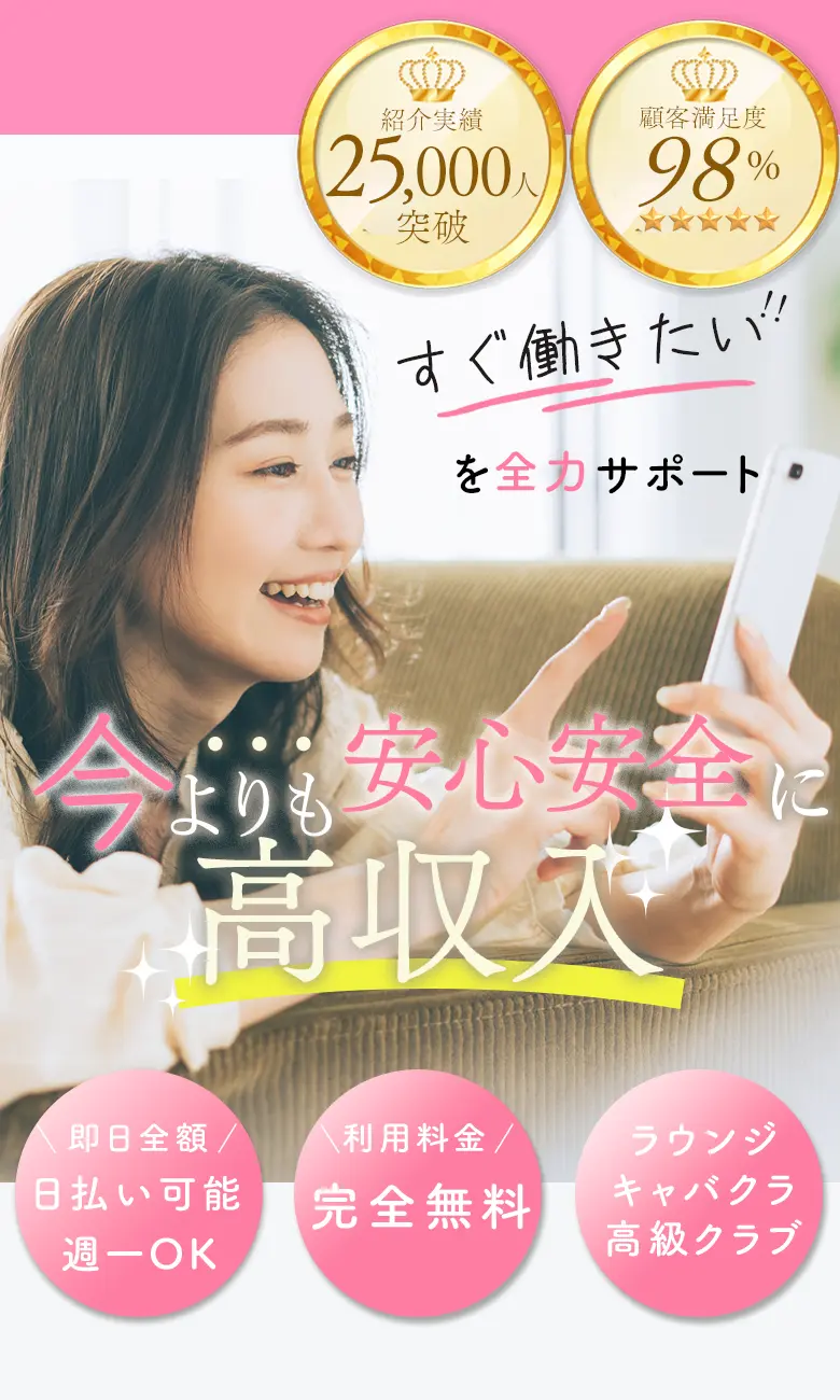 ラウンジバイト安心高収入バナー